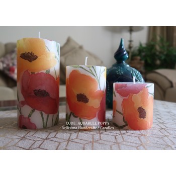 Bellsima Handcrafted Candles-Aquarell Poppy