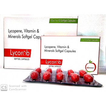 Lycopene, Vitamins, Minerals Softgel Capsules