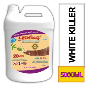 Lexking disinfectant Floor Cleaner WHITE KILLER 5 LTR