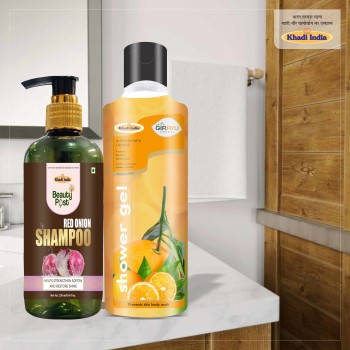 Beauty Post Red Onion Shampoo And Girayu Herbal Alovera With Turmeric Shower Gel Combo