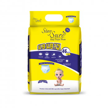 STAY SURE BABY DIAPER SMALL 46 PCS