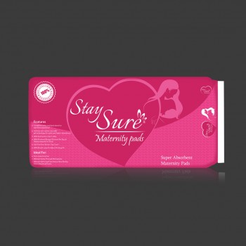 STAY SURE MATERNITY BELTED 10 PADS