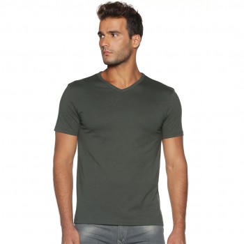 Men's V Neck Cotton T-Shirt