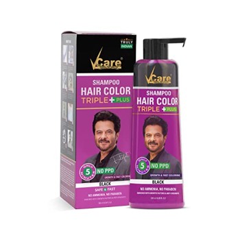 VCARE SHAMPOO HAIR COLOR TRIPLE PLUS - BLACK