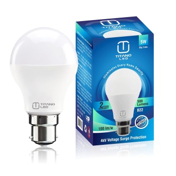 5 Watt TITANO LED Primal Bulb CW B22