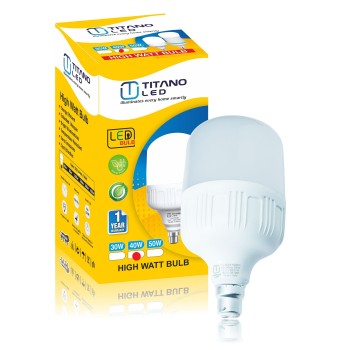 40 Watt TITANO LED High Watt Dome Bulb CW B22