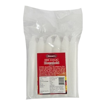 White Unscented Househoild Candles pack of 12