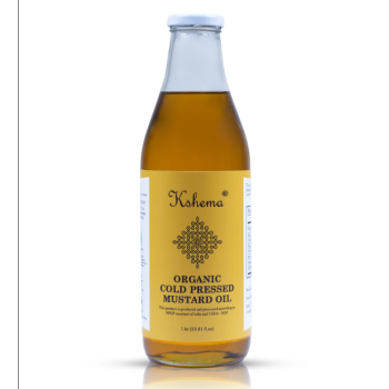 Kshema Organic Cold Pressed Mustard Oil - 1000 ml