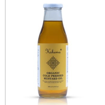 Kshema Organic Cold Pressed Mustard Oil - 500 ml