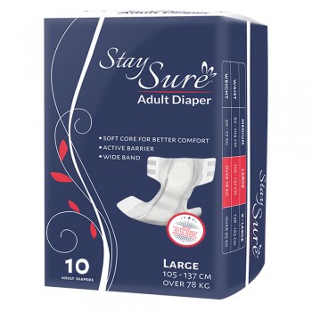 STAY SURE ADULT DIAPER LARGE
