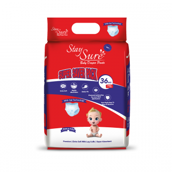 STAY SURE BABY DIAPER MEDIUM 36 PCS