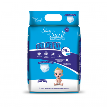 STAY SURE BABY DIAPER XLARGE 28 PCS