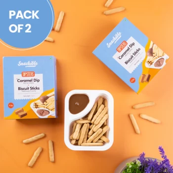 Biscuit Sticks with Caramel Dip